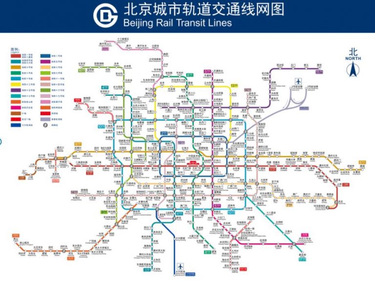 北京地铁线路图（2022超高清）