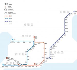 青岛地铁线路图（高清大图）