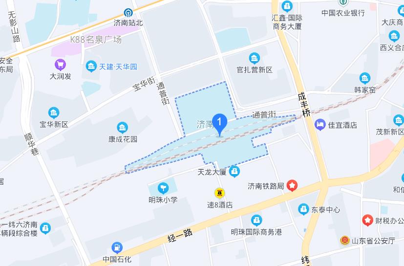 济南高铁总站地图