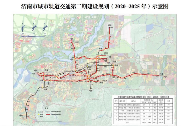 2025济南地铁规划图（附高清图和pdf文件）